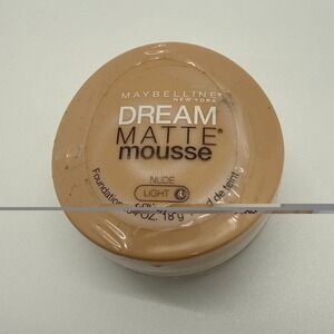 Maybelline Dream Matte Mousse Foundation, Nude Light 4 0.64 oz - NEW SEALED